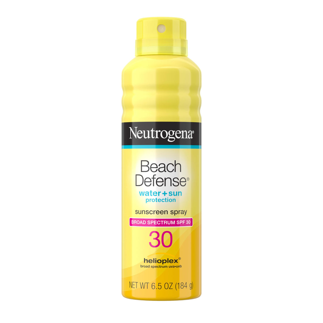 Neutrogena Beach Defense Body Spray Sunscreen with Broad Spectrum SPF 30, Shields Against UVA and UVB Rays, Water Resistant and Oil Free Sun Protection, Oxybenzone Free and Fast Drying, 6.5 OZ