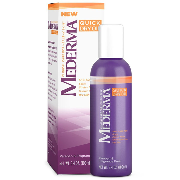 Mederma Skin Care Quick Dry Oil for Stretch Marks, 3.4 Oz