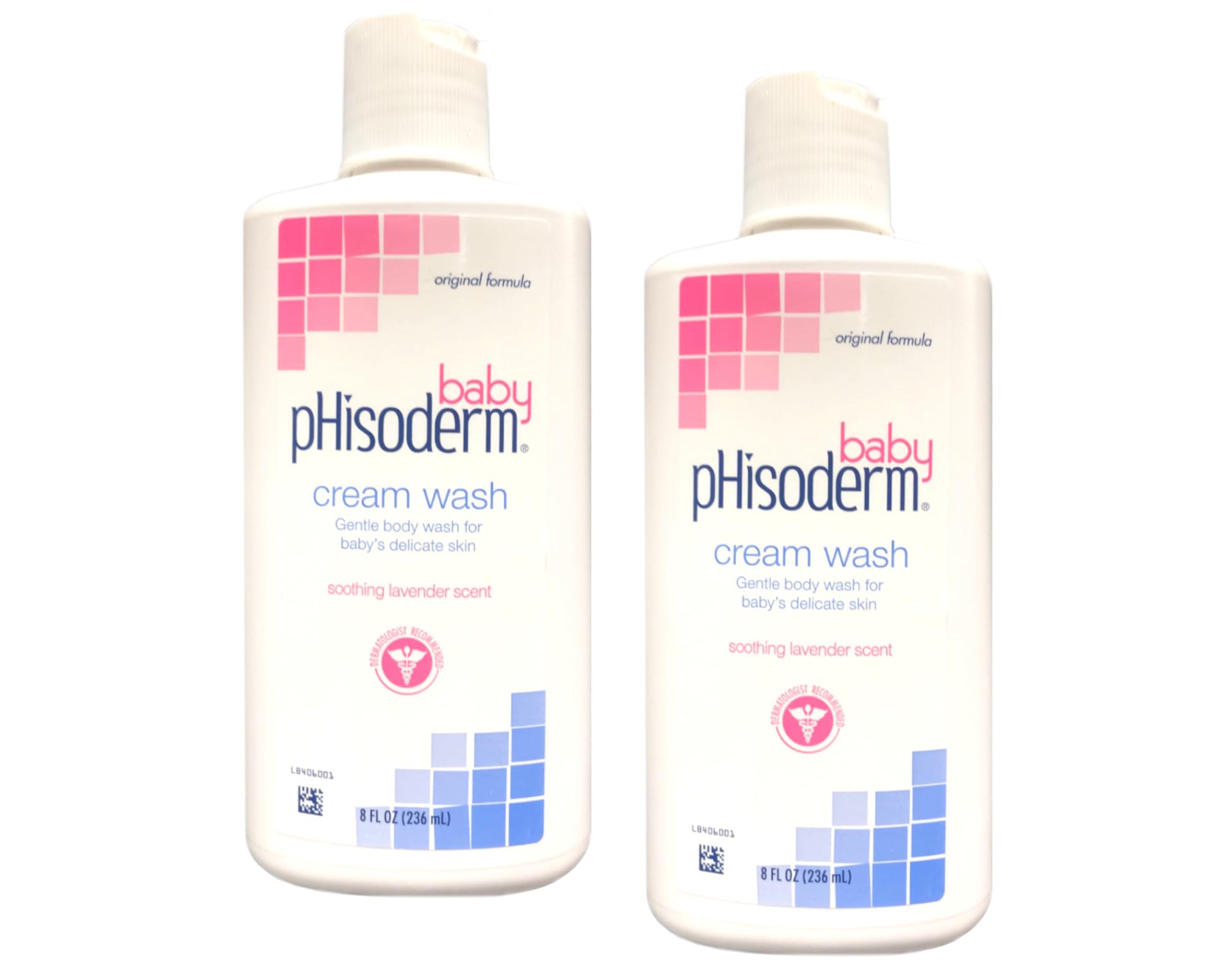 Phisoderm Baby Cream Wash 8 Fluid Ounce (236 ml) (Pack of 2)