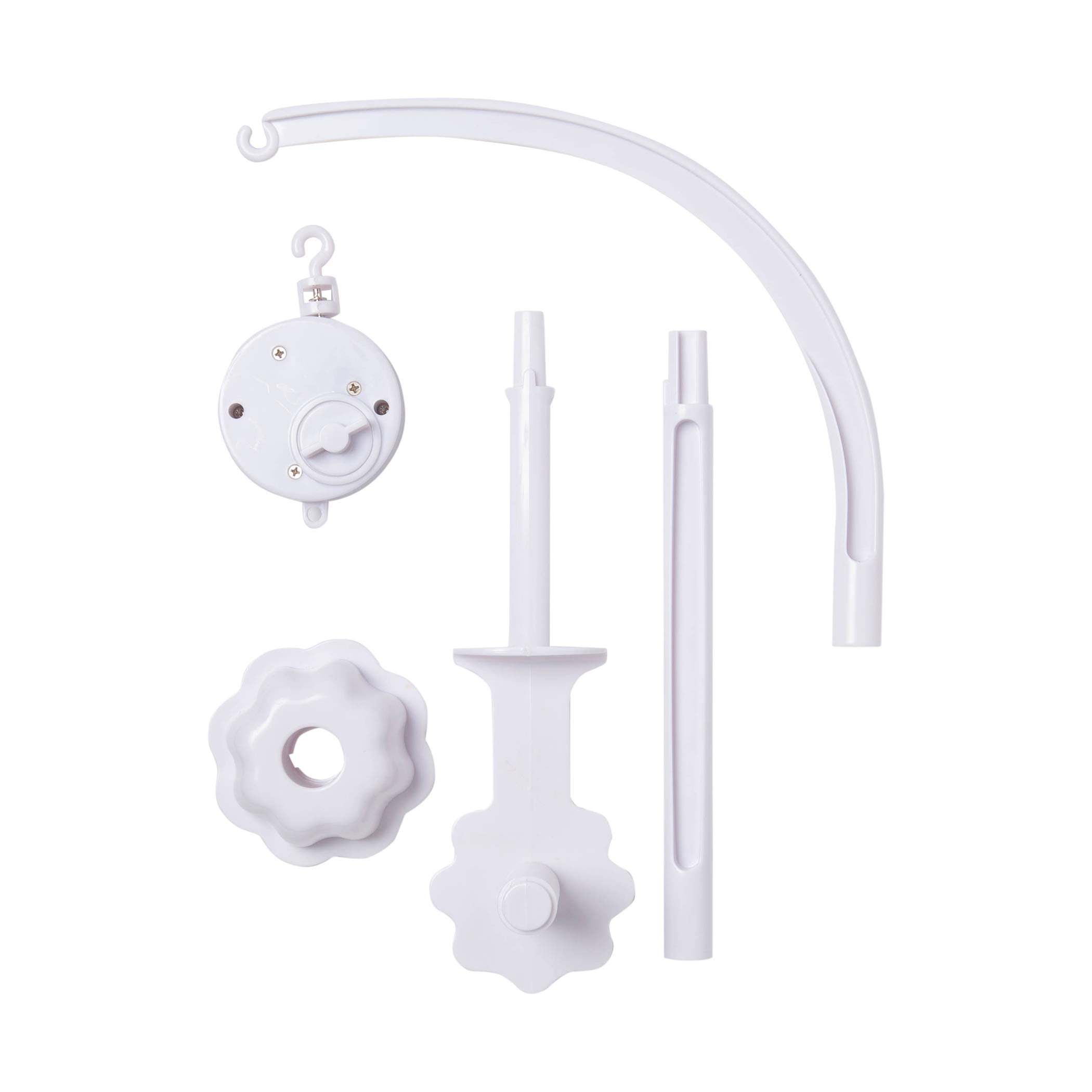 Sammy & Lou Cottontail Cloud Baby Crib Mobile with Music, Crib Mobile Arm Fits Standard Crib Rail