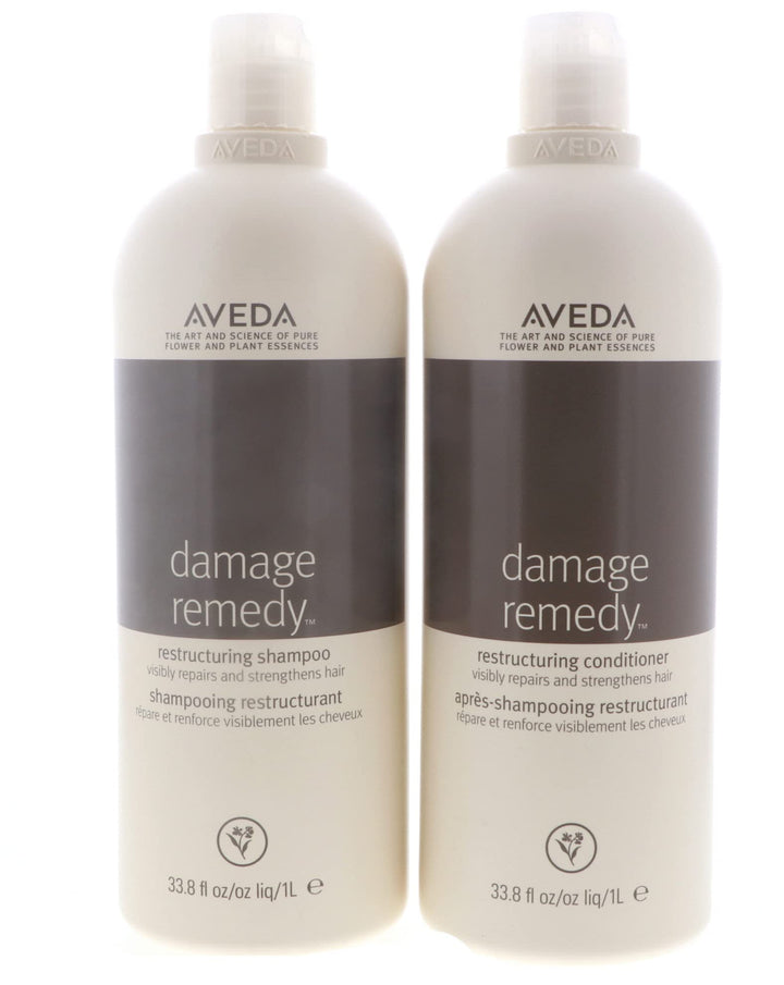 Aveda Damage Remedy Shampoo & Conditioner Liter Duo Set 33.8 oz
