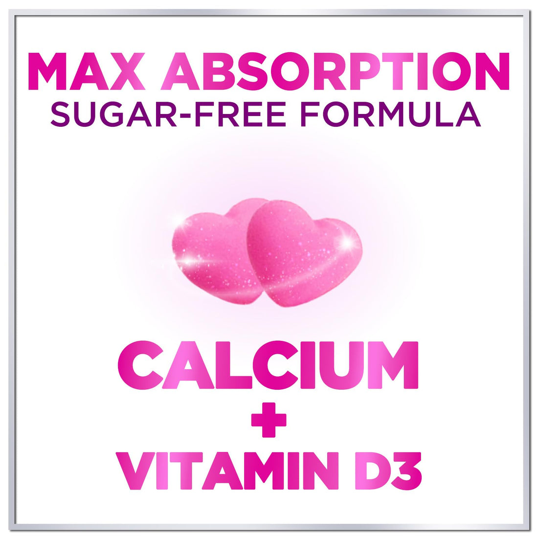 Sugar-Free Calcium Supplements for Women + 400 IU Vitamin D3 - Calcium Chews Gummy for Bone & Immune Support, Supports Teeth & Bone Strength, Chewable Calcium Supplement for Women & Men - 60 Gummies