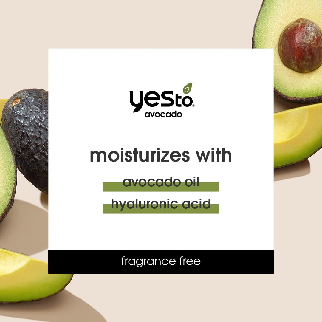 Yes To Avocado Fragrance Free Daily Hand Cream 3 Oz, 2 Pack + Dry Skin + Hydrate and Nourish Skin + Avocado Oil and Hyaluronic Acid + Vegan + 96 Natural Ingredients