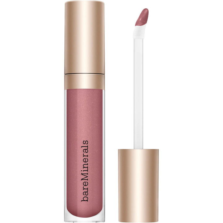 bareMinerals Mineralist Lip Gloss-Balm, Hydrating LipGloss + Balm Hybrid, Sheer Glossy, No Stickiness, Improves Smoothness, Vegan, AE Love (True Mauve)