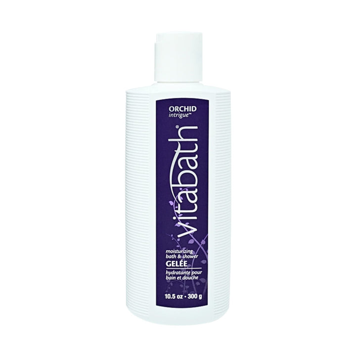 Vitabath Orchid Intrigue Bath & Shower Gelee Moisturizing Body Cleanser - Soothing Skin-Softening - Cruelty-Free, Paraben-Free - 10.5 oz