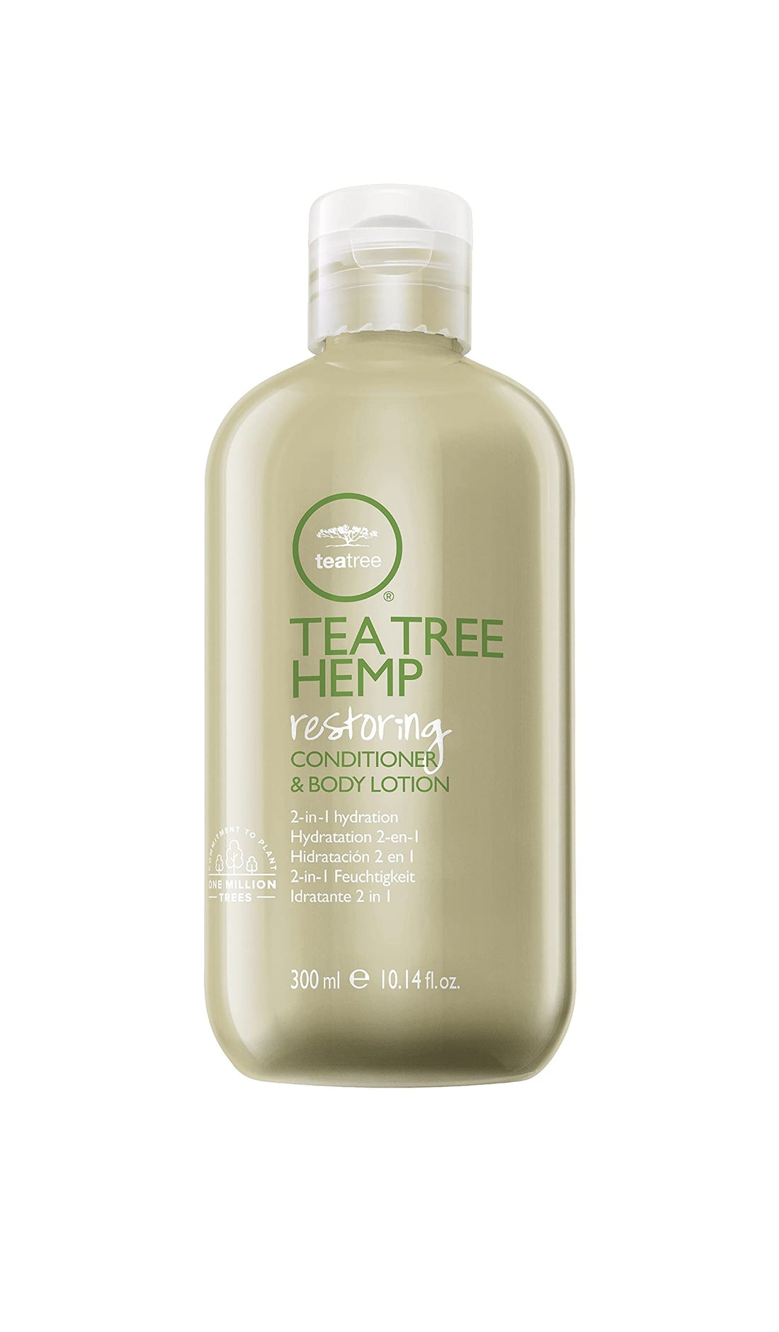 Tea Tree Hemp Restoring Conditioner & Body Lotion, 2-in-1 Hydration, For All Hair Types, 10.14 fl. oz.