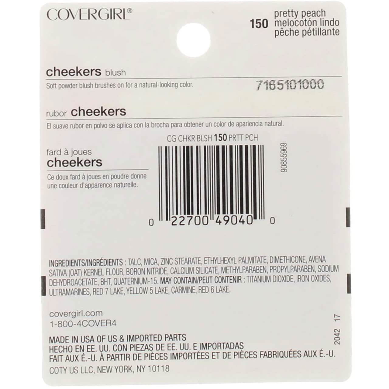 Cover Girl Cheekers Blush Pretty Peach 150 - 1 Ea