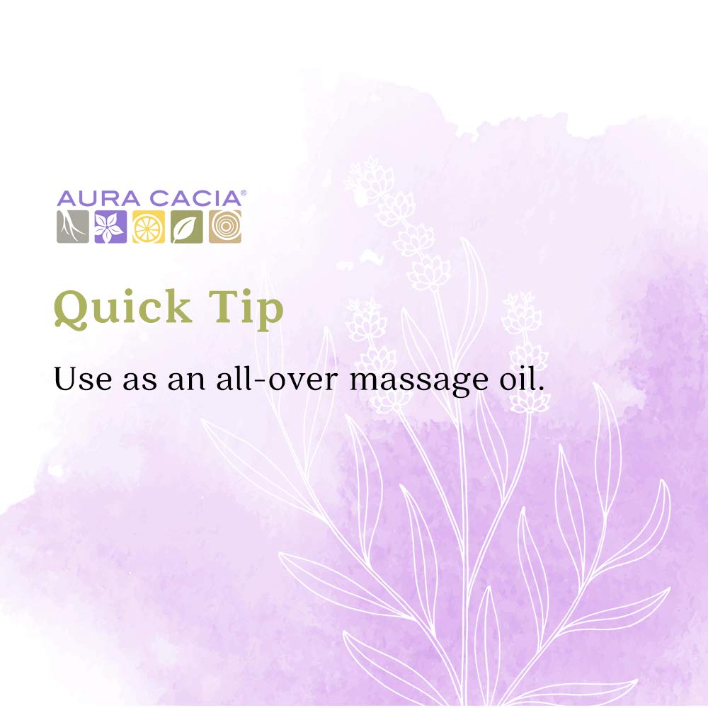 Aura Cacia Relaxing Lavender Aromatherapy Body Oil | GC/MS Tested for Purity | 237ml (8 fl. oz.)