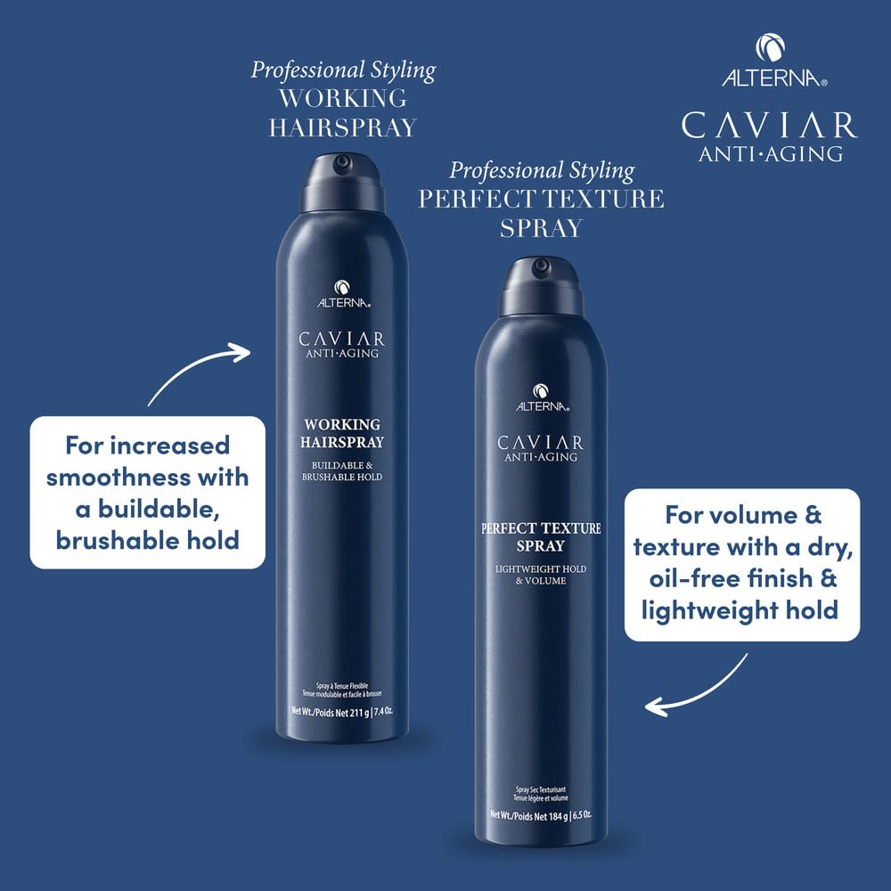 Alterna Caviar Professional Styling Working Hair Spray, 15.5 Fl Oz
