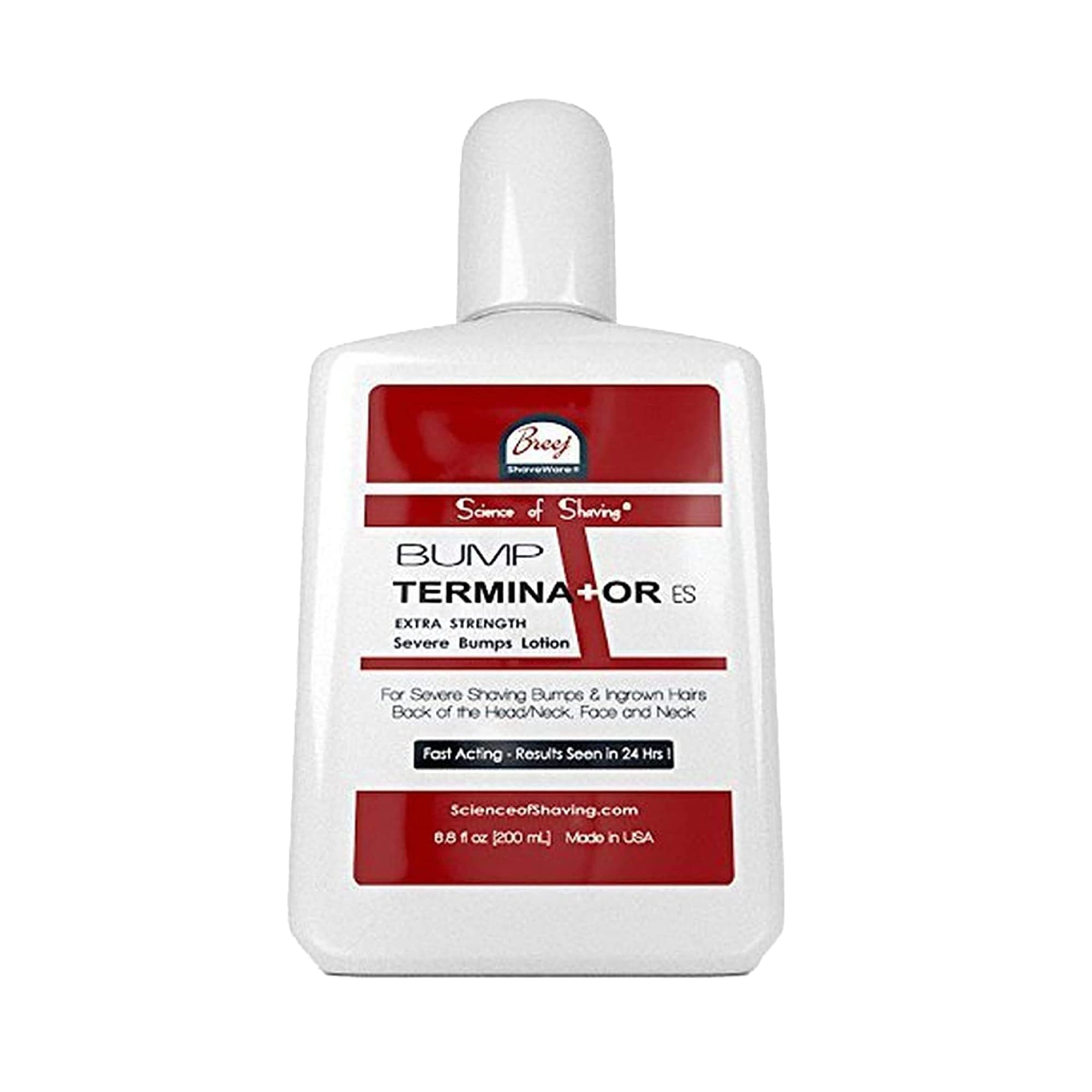 BUMP TERMINATOR Extra Strength Severe Bumps Lotion by Breej, 6.8 fl oz (2 ml)