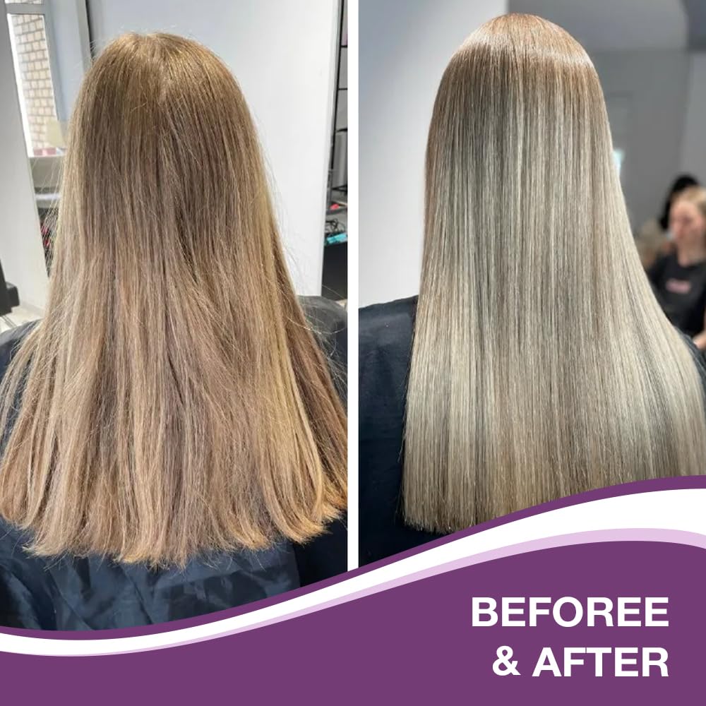 Karseell For Blonde Silver Gray Highlighted Hair Purple Hair Mask Professional Neutralizes Brass & Yellow Tones 16.90 oz 500ml