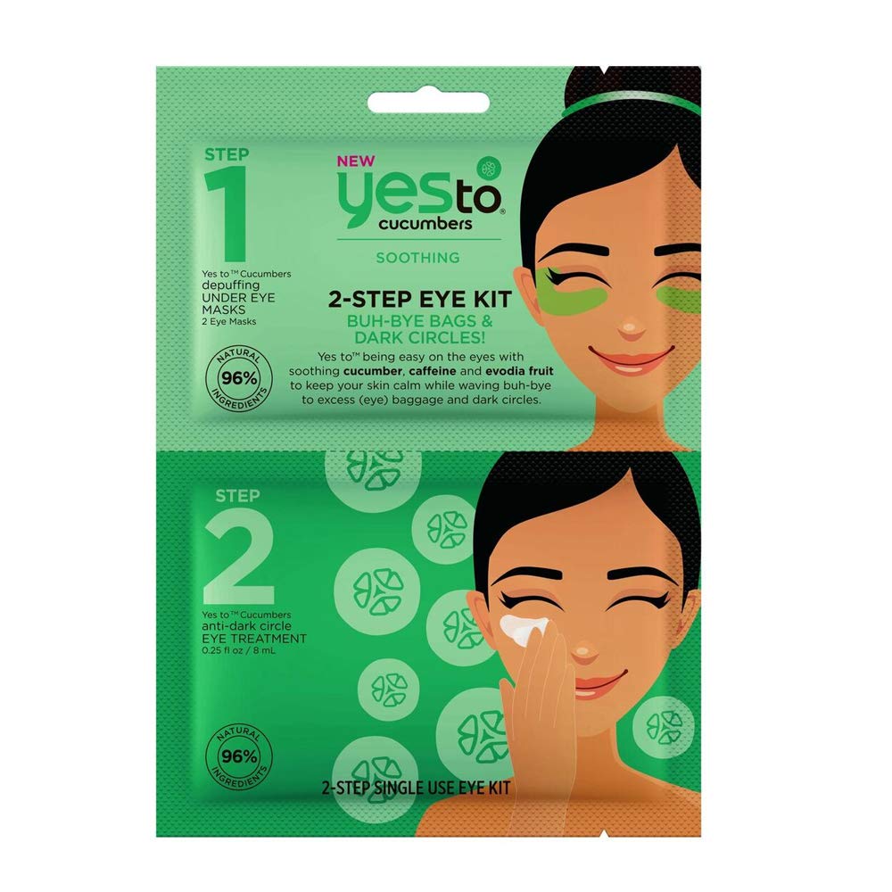 Yes To Cucumbers Soothing 2-Step Eye Kit, 1 Single Use Kit