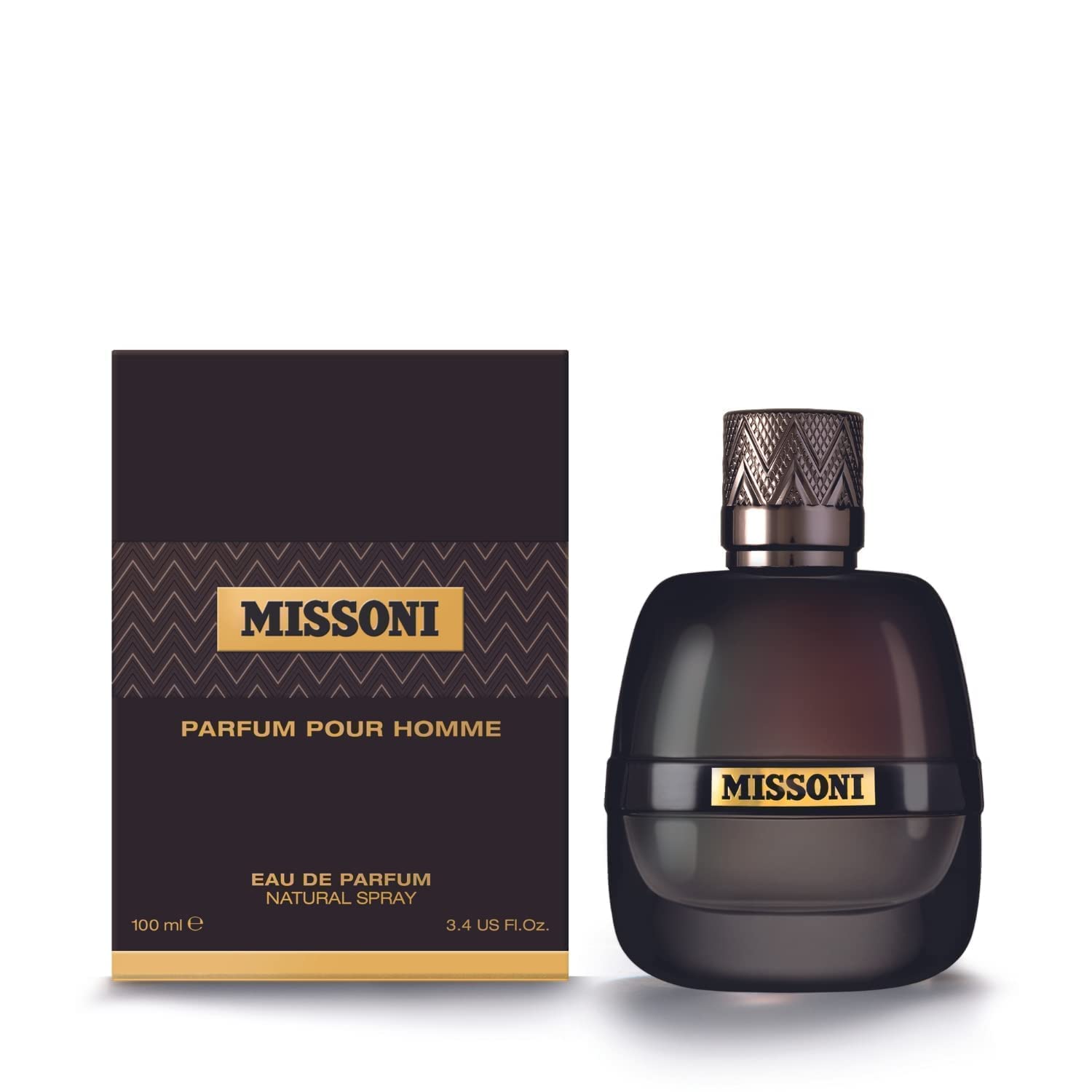 Missoni Parfum Pour Homme Eau De Parfum Natural Spray For Men, 100ml - Patchouli Sandalwood Oakwood Birch Musk