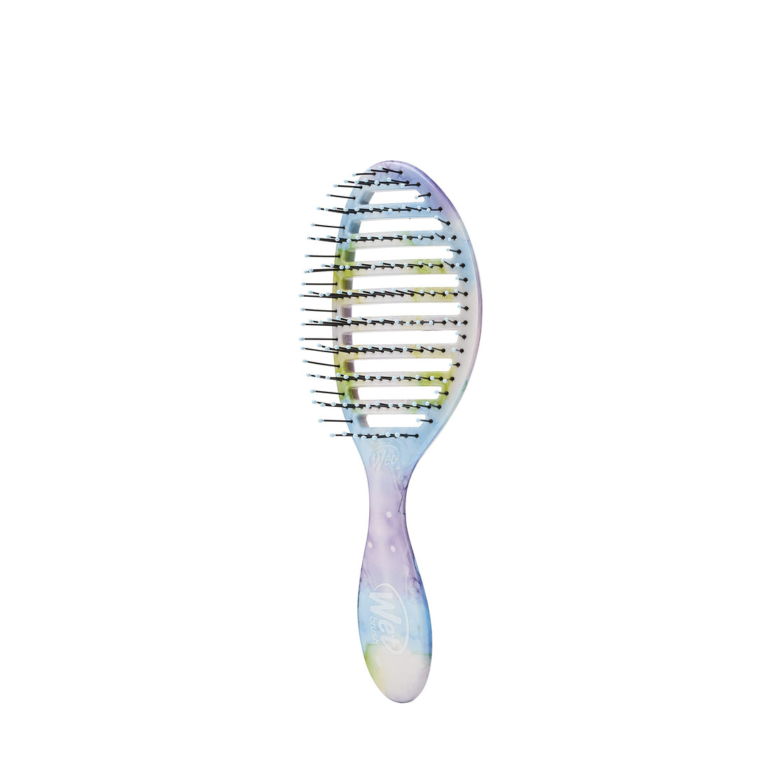 Wet Brush Speed Dry Hair Brush - Color Wash, Splatter - Vented Design and Ultra Soft HeatFlex Bristles Are Blow Dry Safe With Ergonomic Handle Manages Tangle and Uncontrollable Hair - Pain-Free