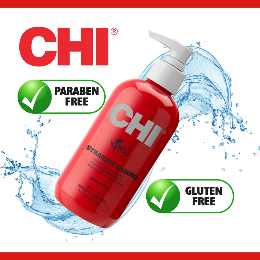 CHI Straight Guard Smoothing Styling Cream, 8.5 Fl Oz