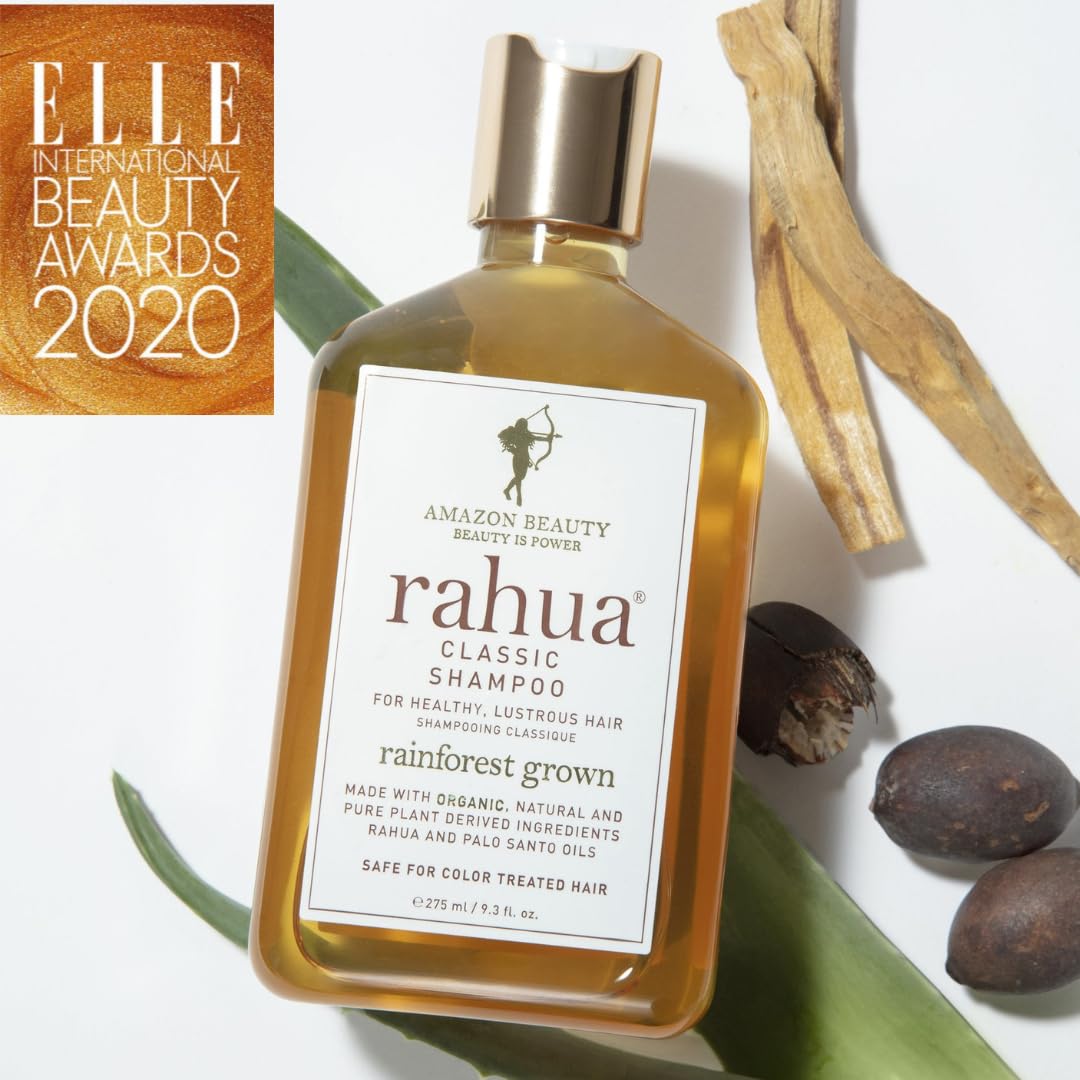 Rahua Classic Hair Shampoo, 9.3 Fl Oz, Organic, Sulfate-Free, Plant-Based, Woodsy & Earthy, with Palo Santo Oil for Scalp Care & Silky Hair