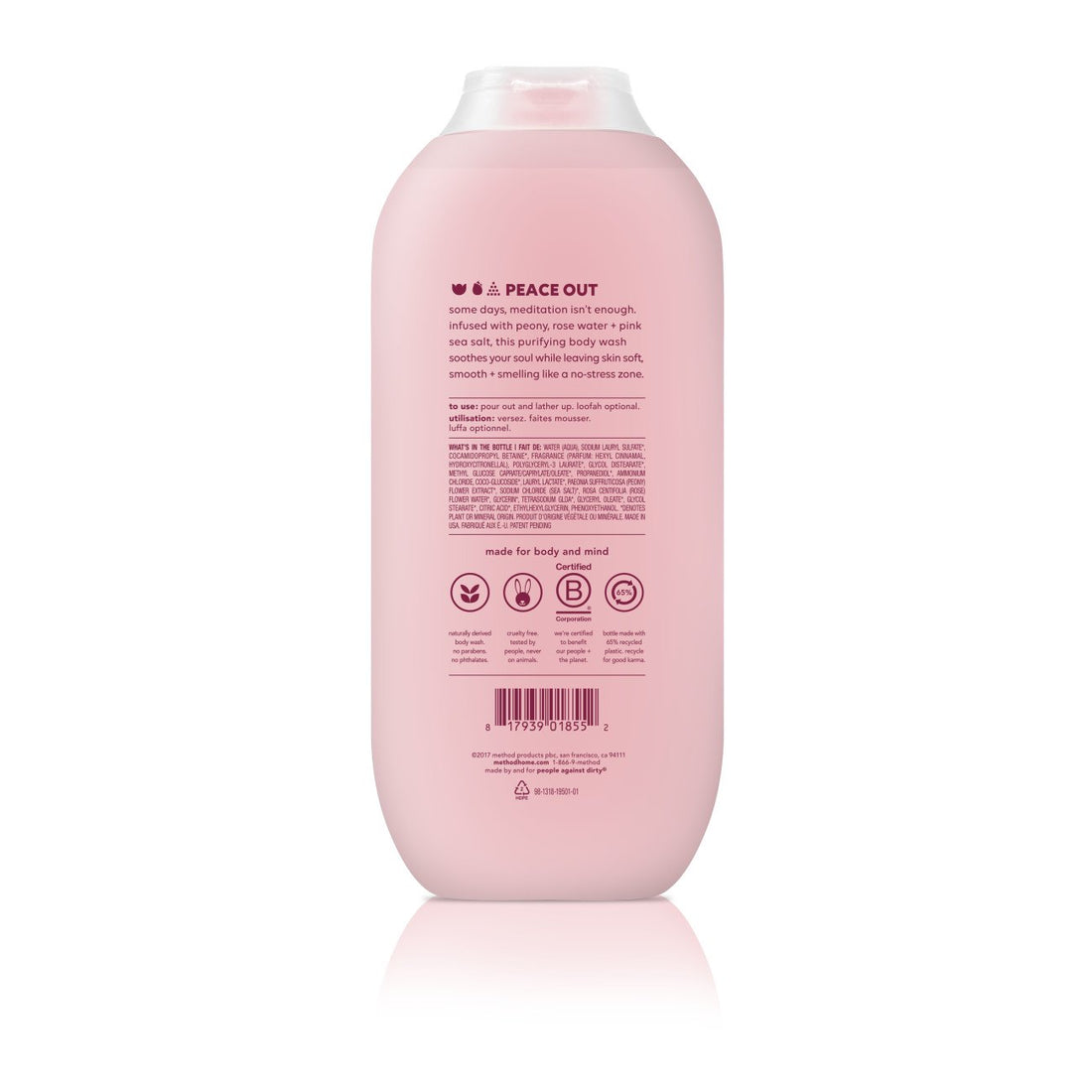 Method Body Wash, Pure Peace, 18 Ounce (6 Count)