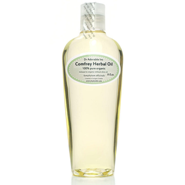 Dr Adorable - 8 oz - Comfrey Herbal Oil - Infused 100% Pure Natural Organic