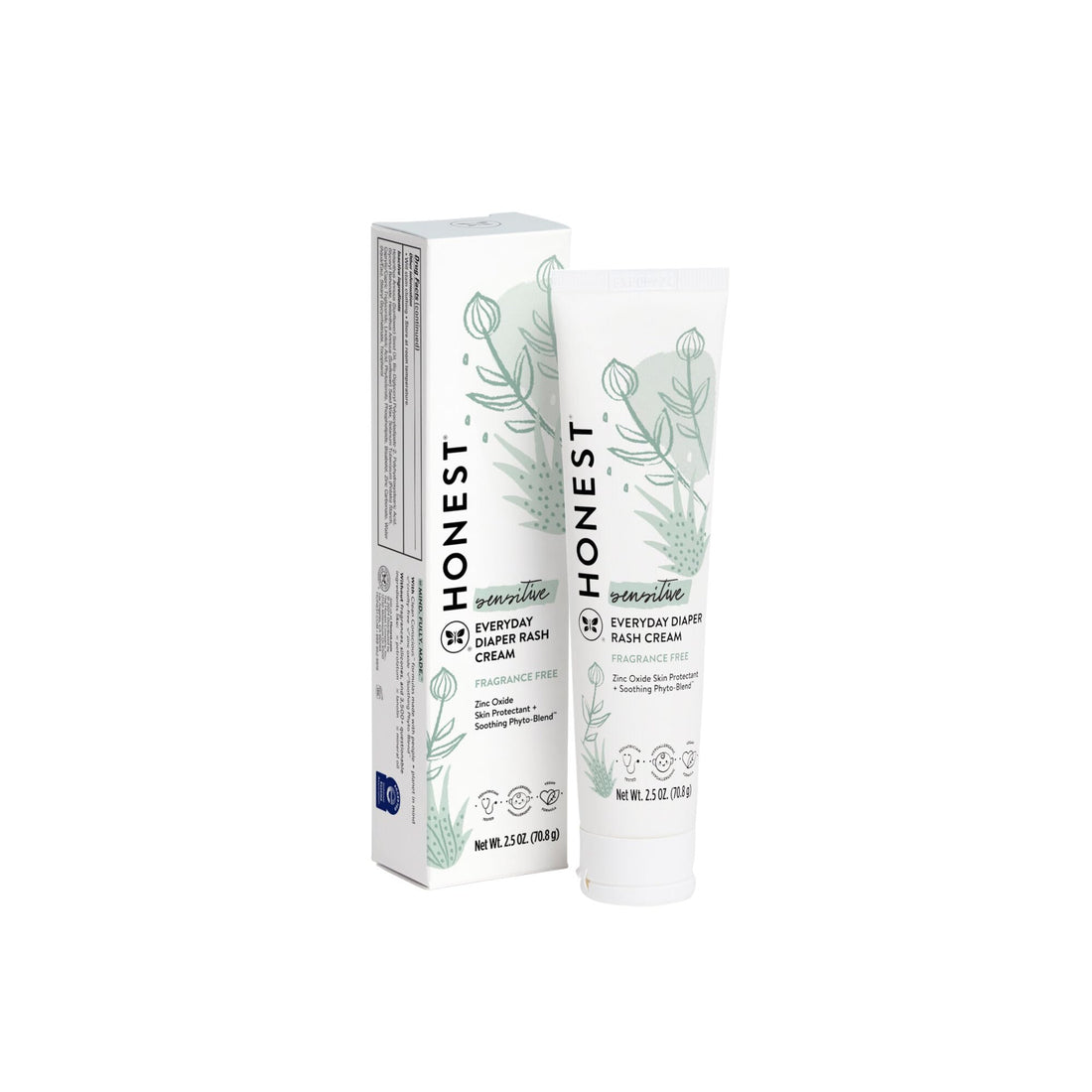 Honest Diaper Rash Cream, 2.5 Ounce