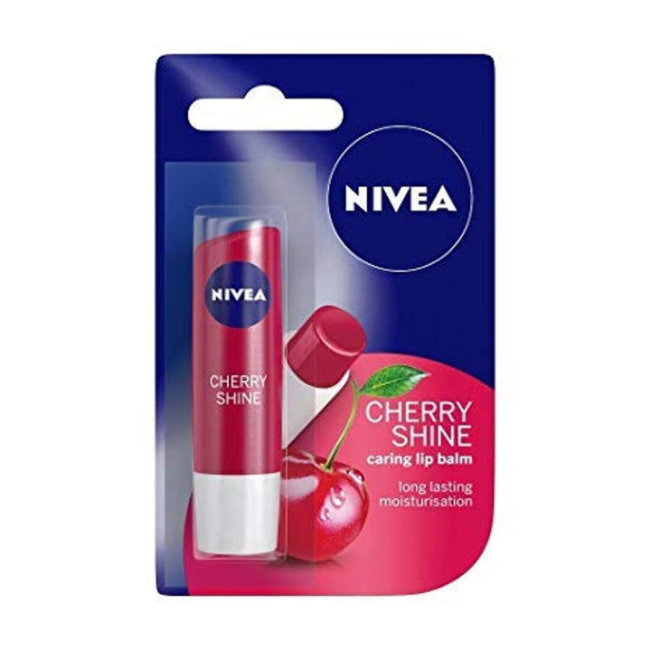 Nivea Lip Balm, Fruity Cherry Shine, 4.8g