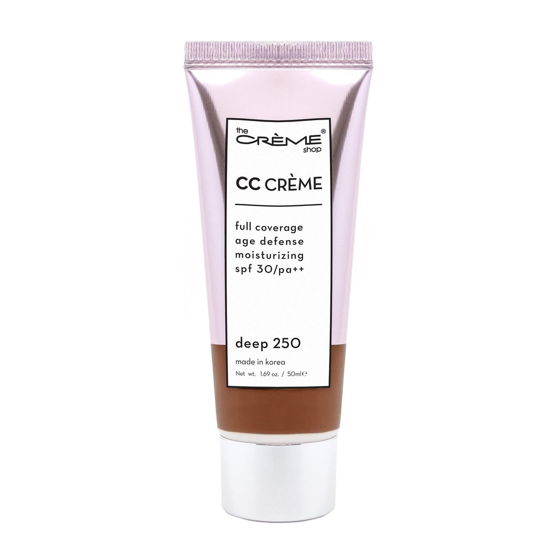 The Creme Shop Color-Adapting Makeup Infused with Kokum Butter, Grapeseed Oil, Cica, Vitamin C, and Aloe Leaf Extract - Full Coverage, Hydrating, SPF 30 - Inclusivity in Every Shade – DEEP 250