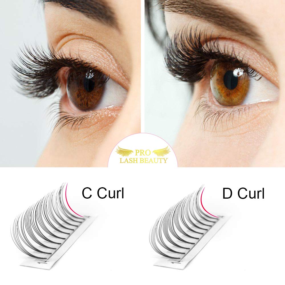 Premade Fans Eyelash Extensions 5D-D-0.10-13 Short Stem Premade Volume Eyelash Extensions 3D 5D 7D Volume Lash Extensions 9 to 20 mm Pre made Lash Fans C D Curl .07 .10(5D-D-0.10,13mm)
