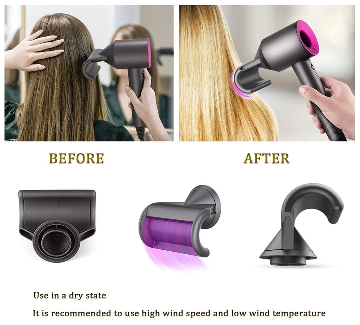 Chuancheng Flyaway Attachment Nozzle for Dyson Supersonic Hair Dryer HD01 02 03 04 08 Tool (Grey)