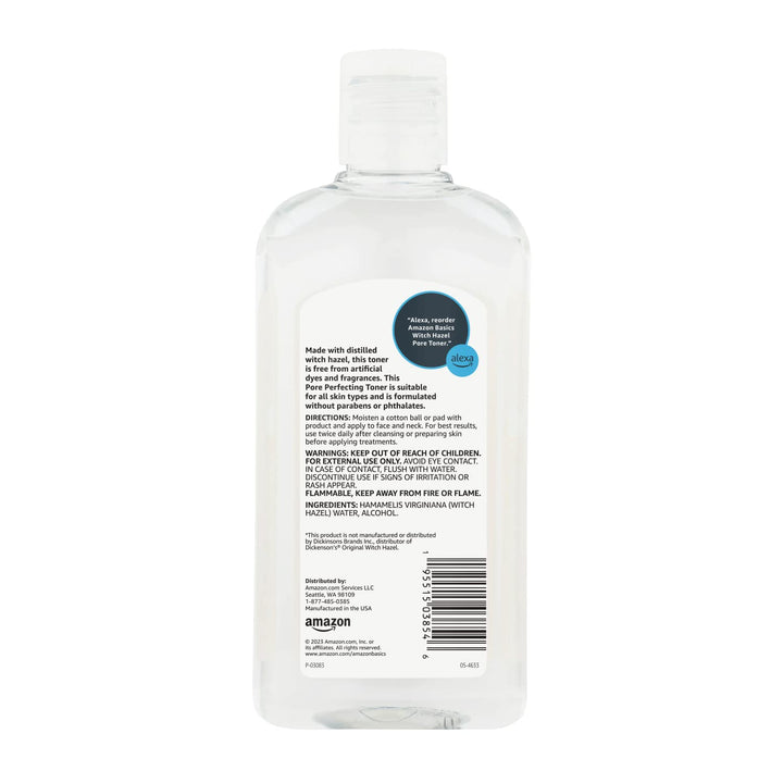 Amazon Basics Witch Hazel Pore Perfecting Toner, 16 Fluid Ounces, 1-Pack