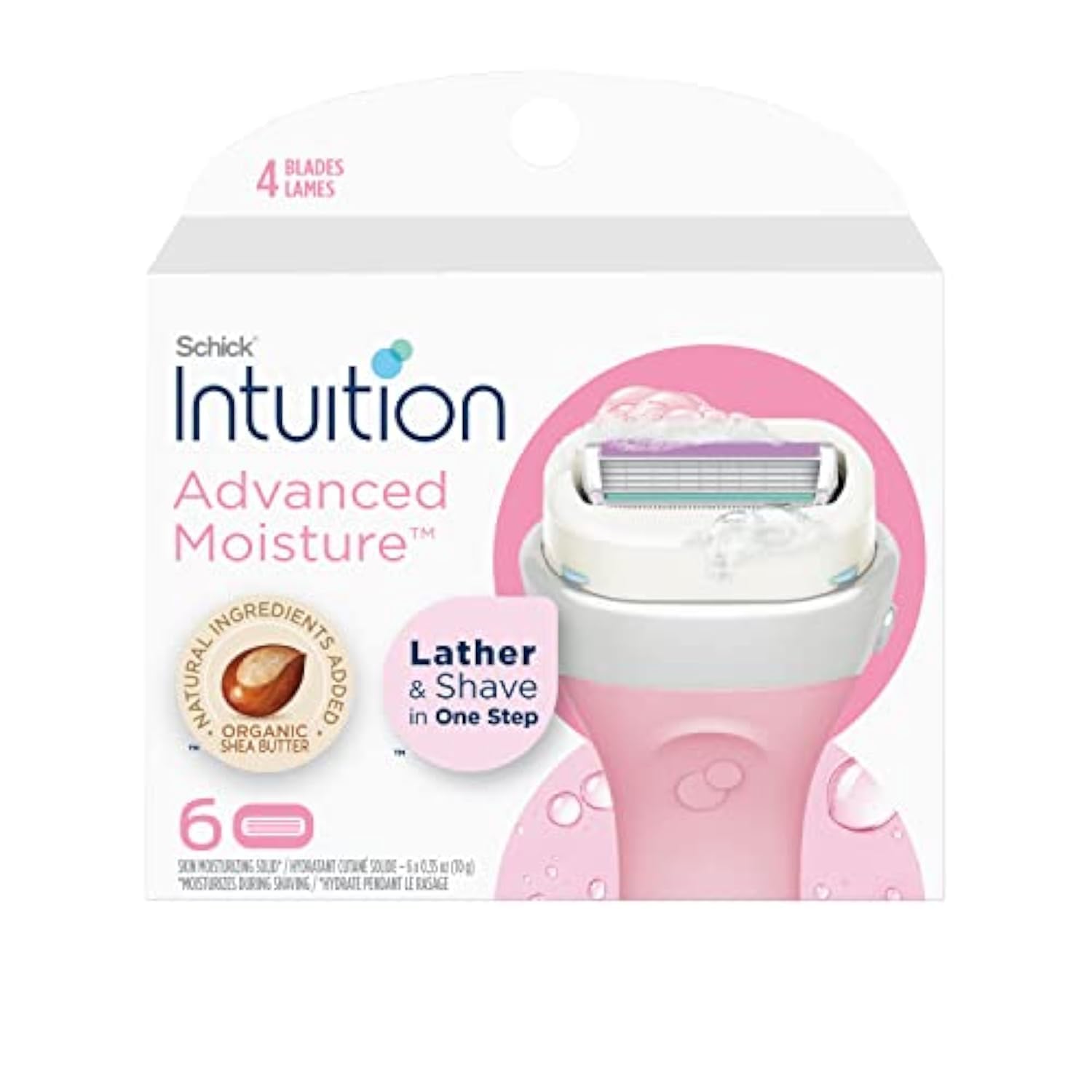 Schick Intuition Plus Advanced Moisture, 6-Count Refill