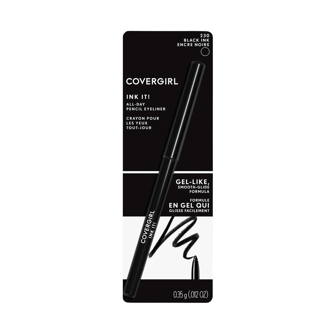 CoverGirl 230 Ink It By Perfect Point Plus Eyeliner, Black Ink, 0.006 Ounce
