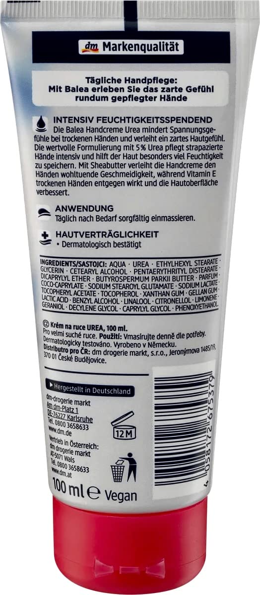 Balea Urea Hand Cream 100 ml / 3.4 oz