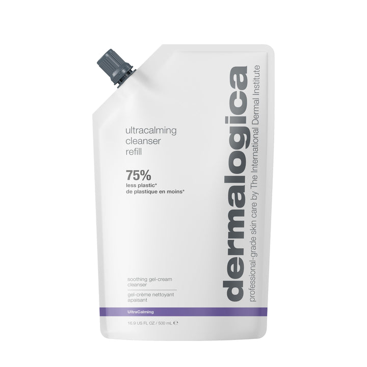 Dermalogica Ultracalming Cleanser, Gentle Face Wash for Sensitive Skin - Calms and Cools Redness and Discomfort, PH balanced, Non- Foaming, Gel Cream Type, Refill, 16.9 Fl Oz