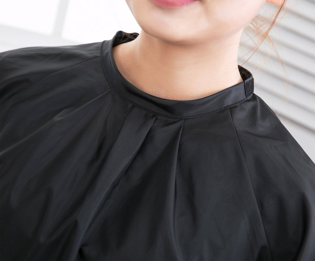 PERFEHAIR Salon Client Hair Cutting Cape Gown, Professional Barber Haircut Cape with Sleeves