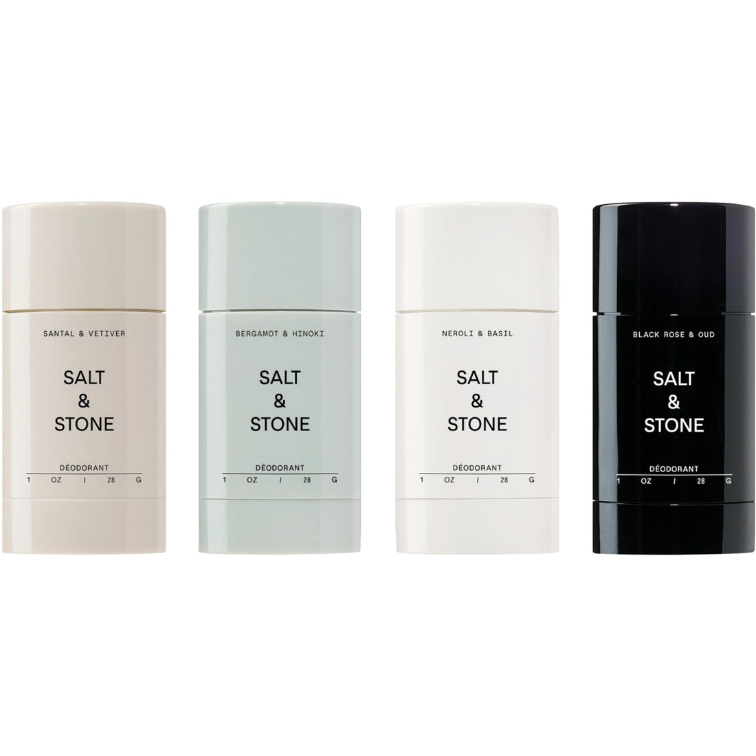 SALT & STONE Aluminum Free Deodorant | Extra Strength 48 Hour Protection for Women & Men | Made with Seaweed Extracts, Shea Butter & Prebiotics (Mini Deodorant Discovery Set)