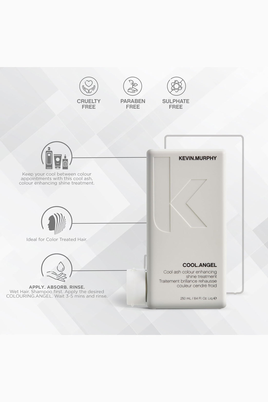 Kevin Murphy Cool Angel Ashcolour Renhancing Treatment, 8.4 Ounce