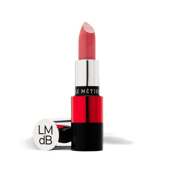 METIER Colour Core Champagne Lipstick for a Luxurious, Radiant Look, Creamy & Hydrating, Highly Pigmented Color, Infused with Jojoba (Palm Beach - soft red)