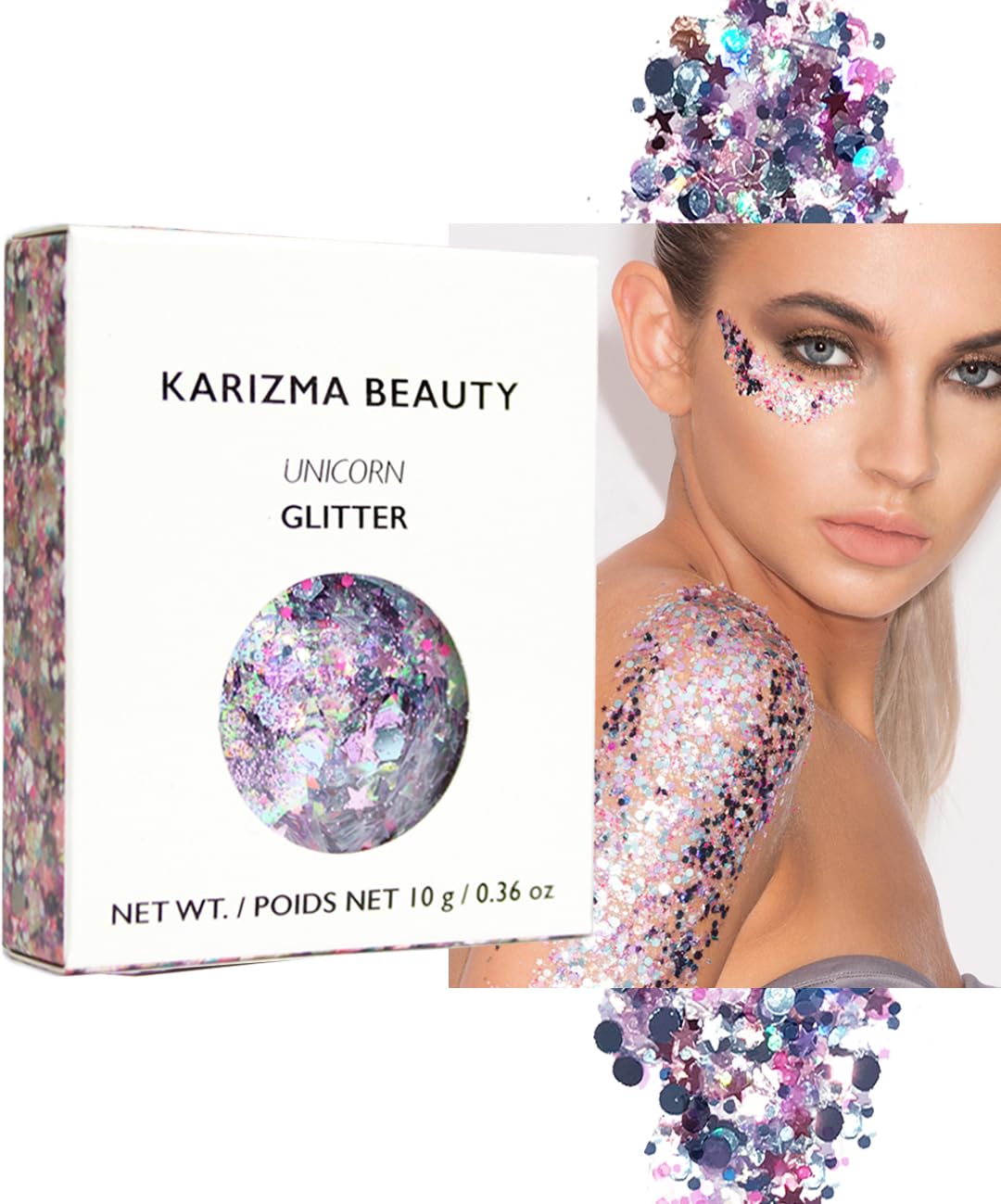 Unicorn Chunky Glitter  COSMETIC GLITTER  Festival Glitter Sparkle Face Body Hair Nails