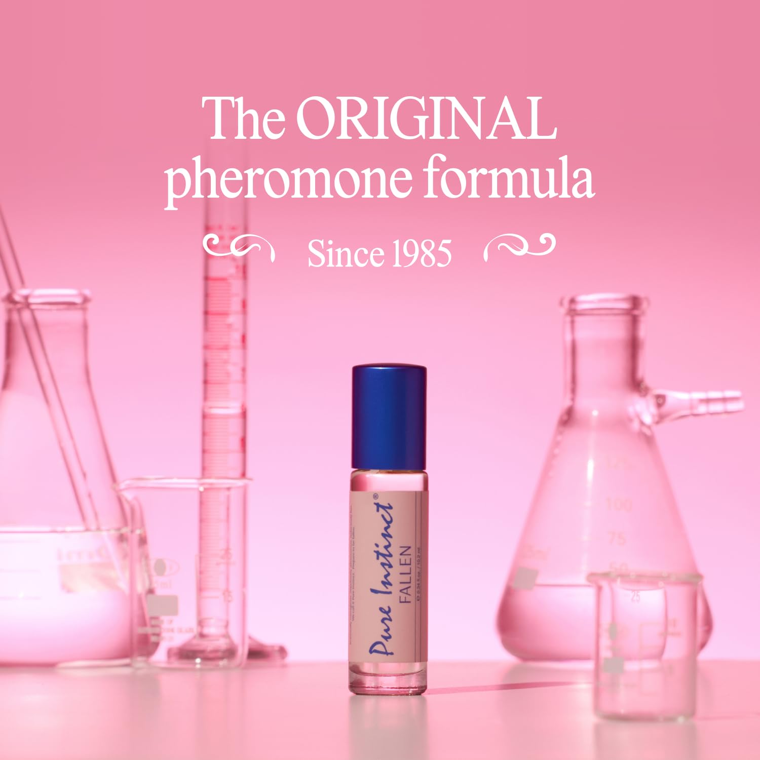 Pure Instinct FALLEN Roll-On The Original Pheromone Infused Body Oil Perfume Fragrance EDP Parfum - For Her Women - TSA Ready 0.34 fl oz