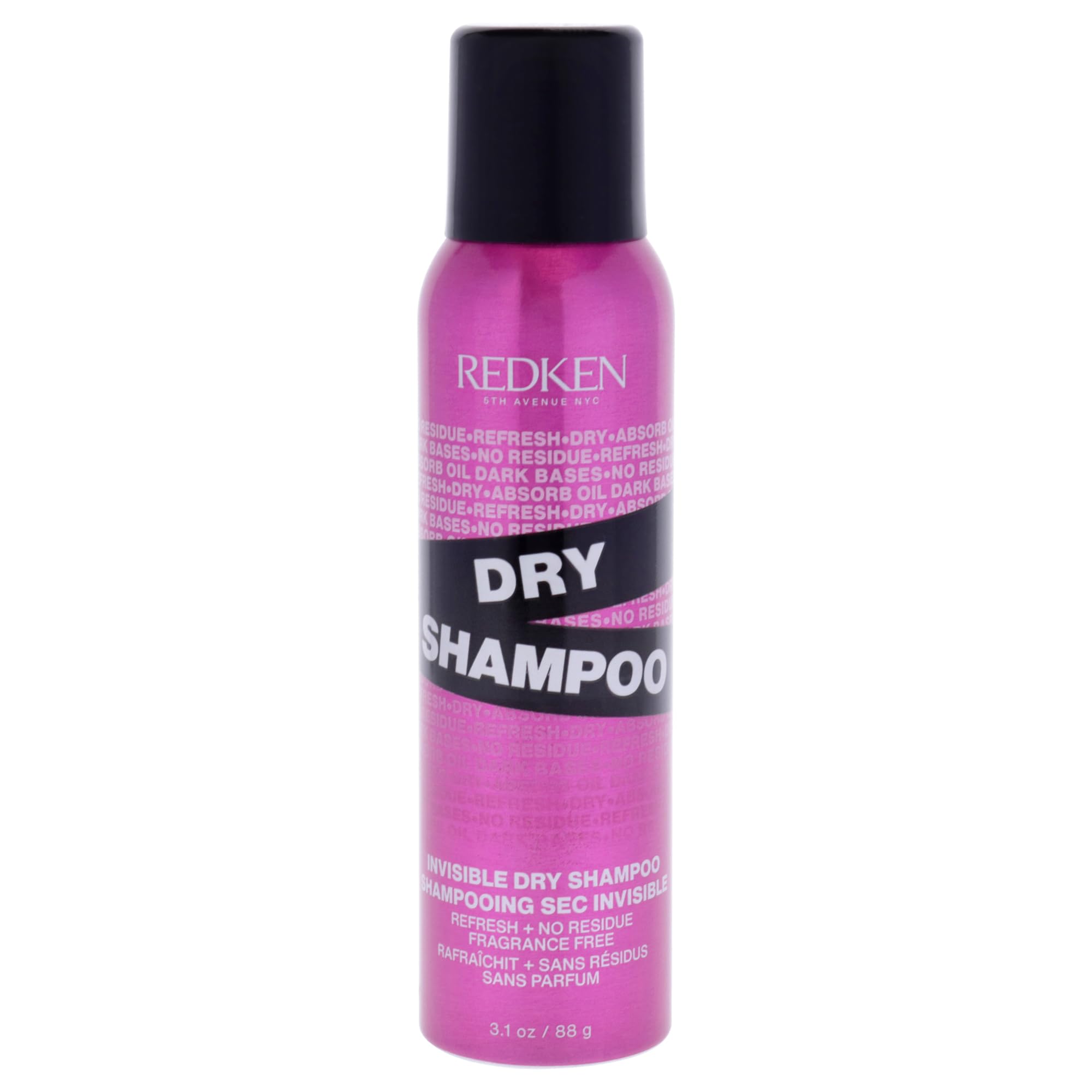 Redken Invisible Dry Shampoo | For All Hair Types | Lightweight & Residue-Free| Fragrance-Free | 5 Fl Oz