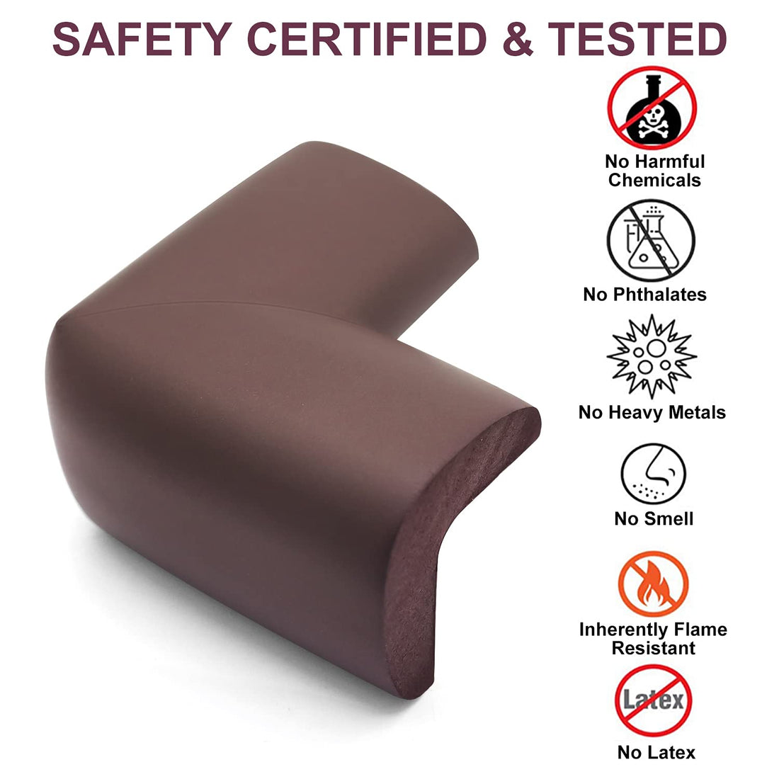 Baby Proofing Edge Corner Protector, 20.5 ft (18.1ft Edge + 8 Corners) Baby Proof Corner Guards ,Thick Table Bumper Guard, 3M Pre-Taped Corners, Soft Rubber Foam Guard Heavy-Duty…