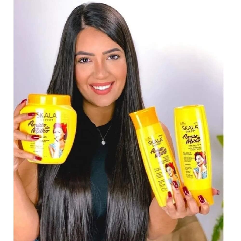 SKALA - Linha Expert - Creme de Tratamento 2 em 1 Amido de Milho 1 Kg - (Expert Collection - Corn Starch 2 in 1 Treatment Cream Net 33.81 Oz)