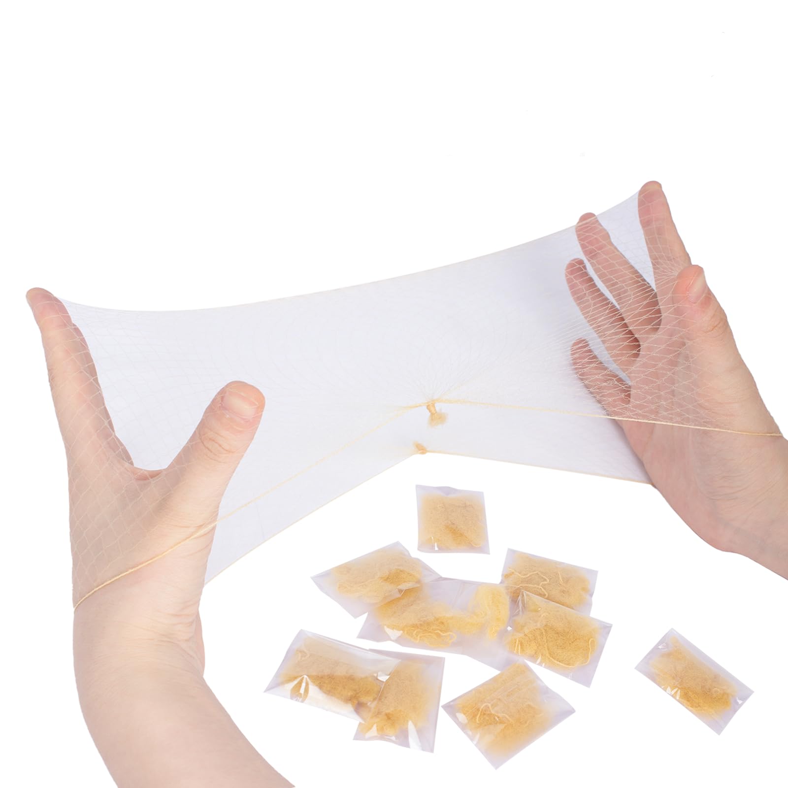 WeKen Pack of 20pcs Hair Nets Invisible Elastic Edge Mesh 50cm 20 Blonde