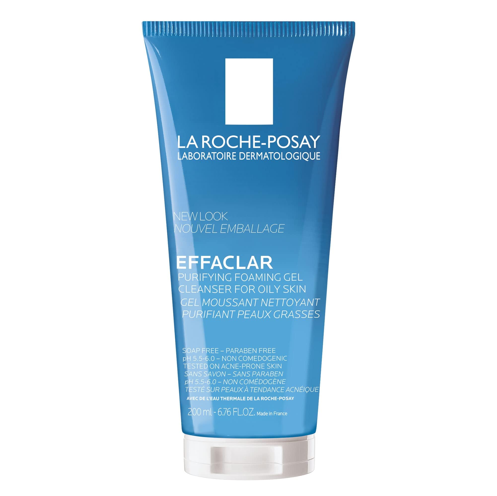 La Roche-Posay Effaclar Purifying Foaming Gel Cleanser for Oily Skin | With Zinc Pidolate To Remove Excess Oil & Shine | Alcohol Free & Oil Free | Face Wash For Oily Skin | Sensitive Skin Tested