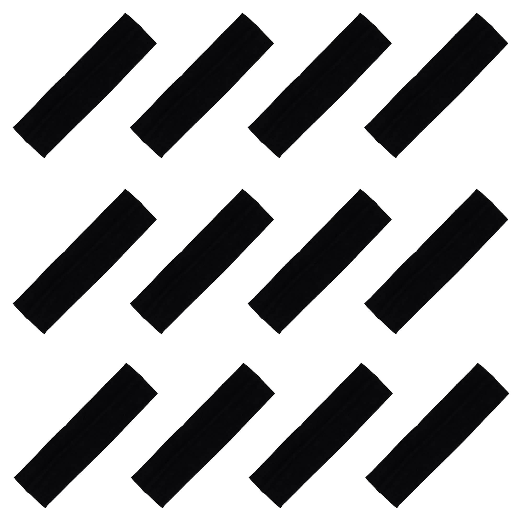 Kenz Laurenz Cotton, Soft and Stretchy Elastic Yoga Fashion Headband for Women, Black (Pack of 12)