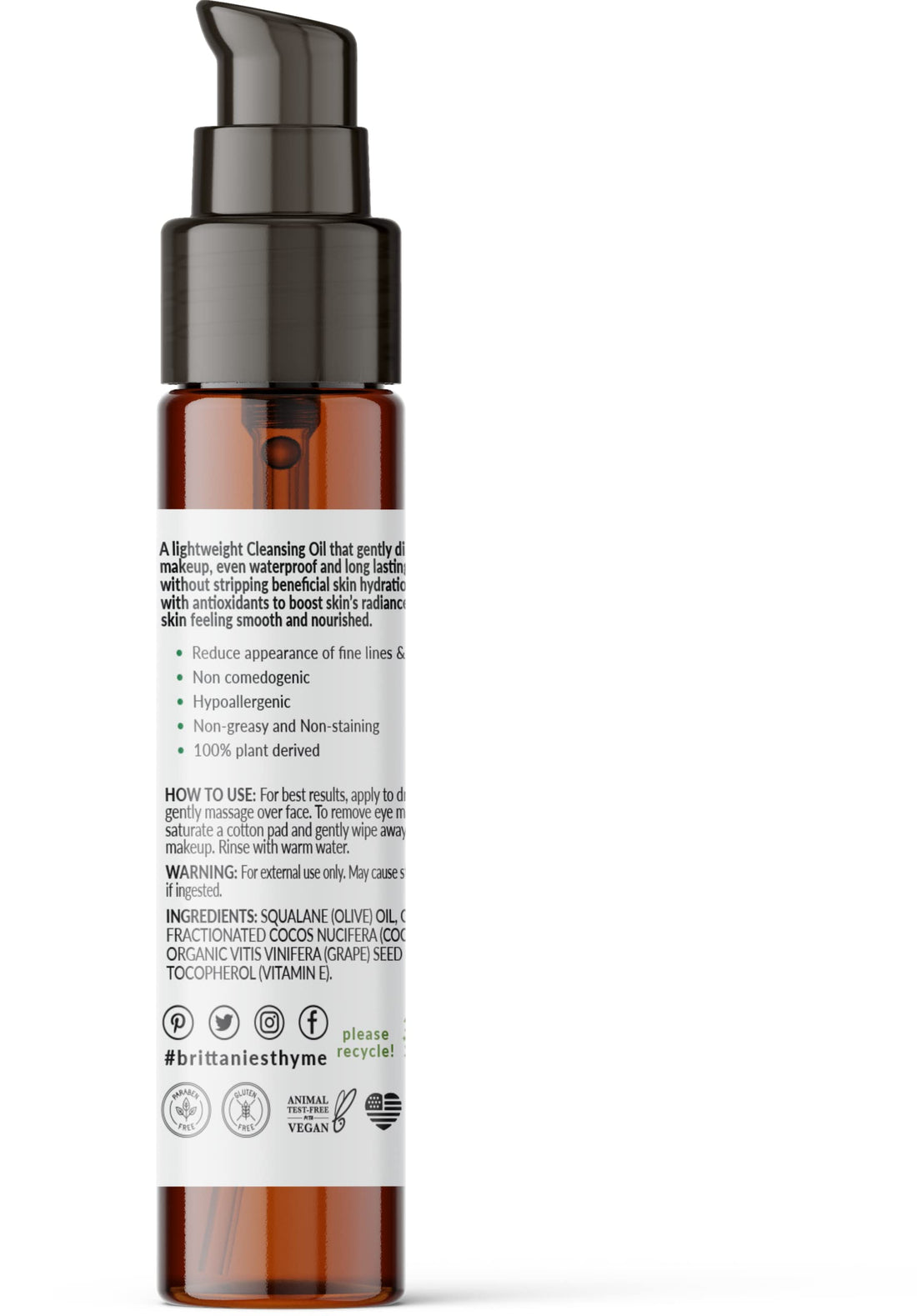 Brittanies Thyme Organic Eye Oil - 1 oz.