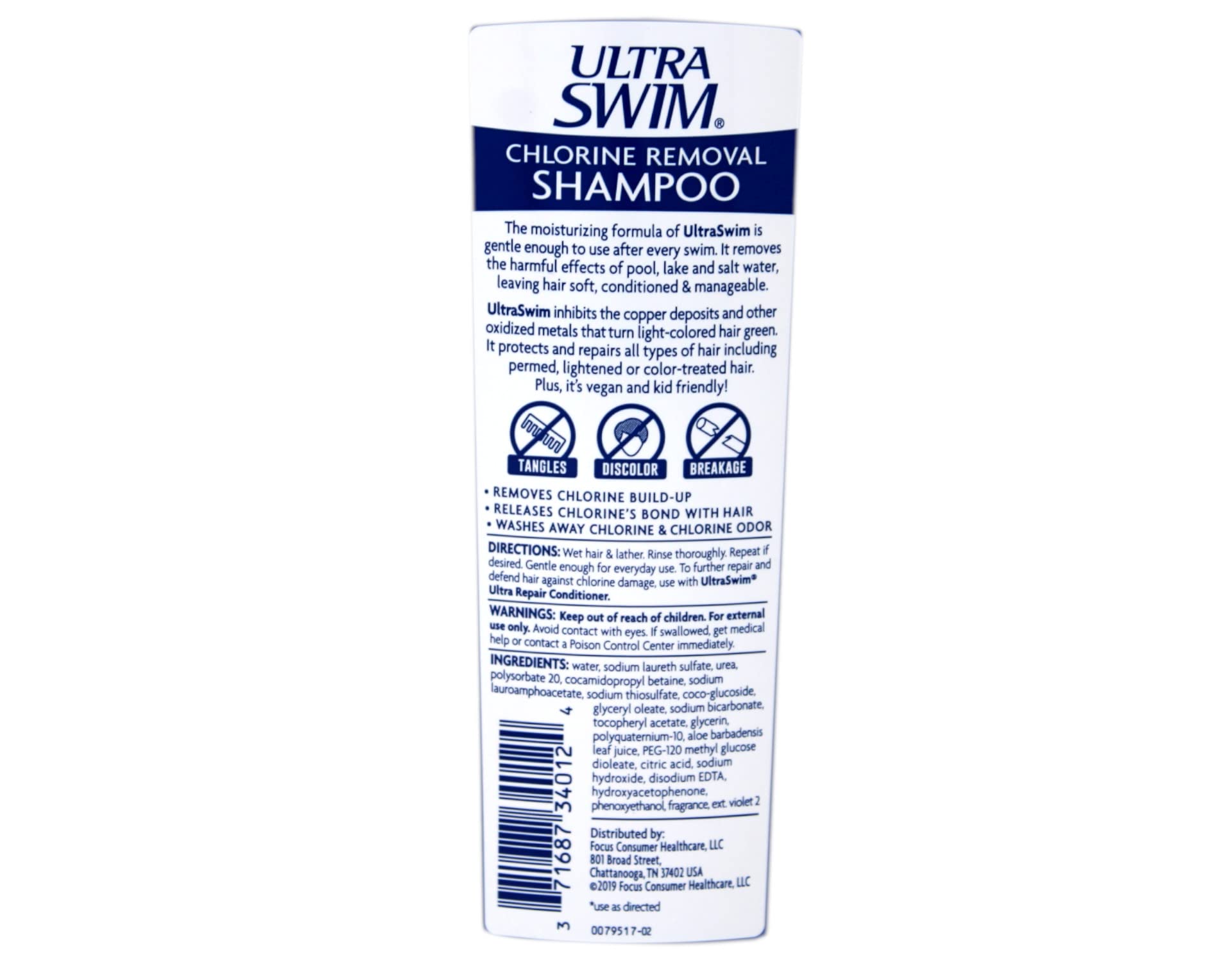 UltraSwim Chlorine-Removal Shampoo, 7-Ounce Bottles (Pack of 4)