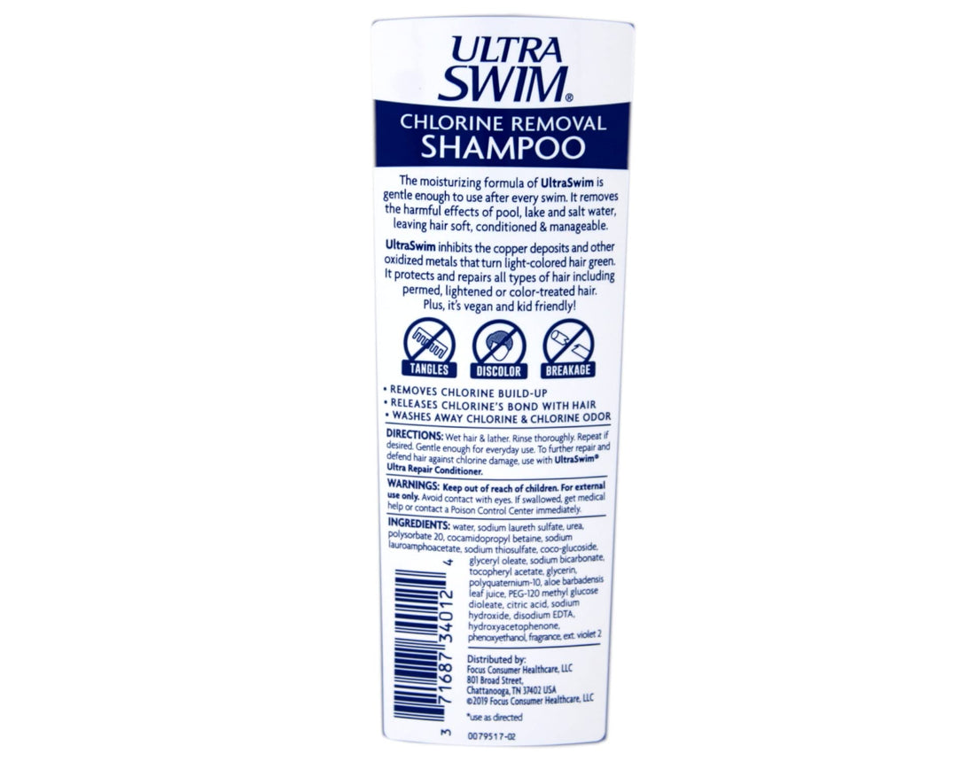 UltraSwim Chlorine-Removal Shampoo, 7-Ounce Bottles (Pack of 4)