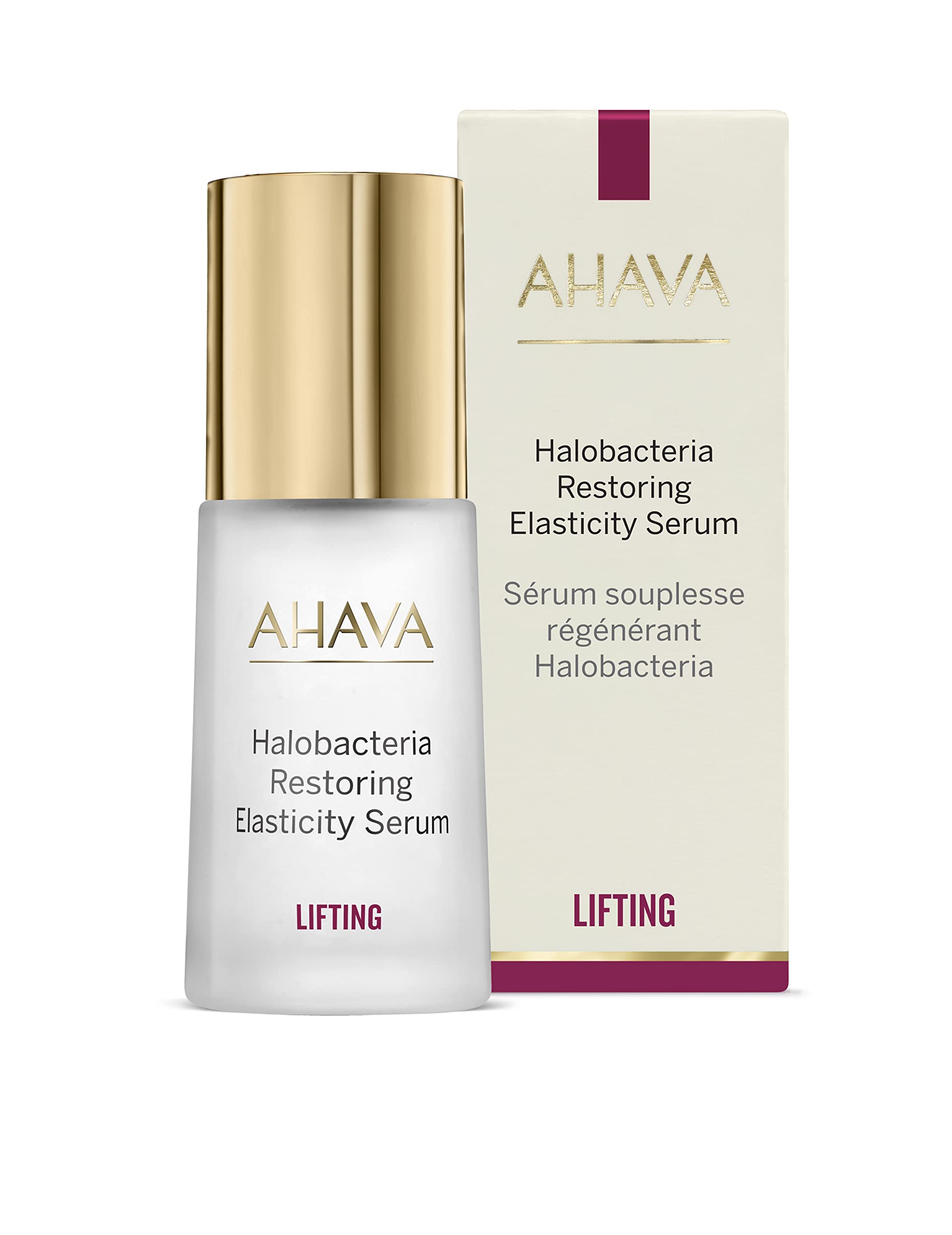 AHAVA Halobacteria Restoring Elasticity Serum - Anti-Aging, Lifts, Firms & Smoothes stressed, mature skin, restores elasticity, increase radiance, with Osmoter, 3D Complex & Hamamelis, 1 Fl.Oz
