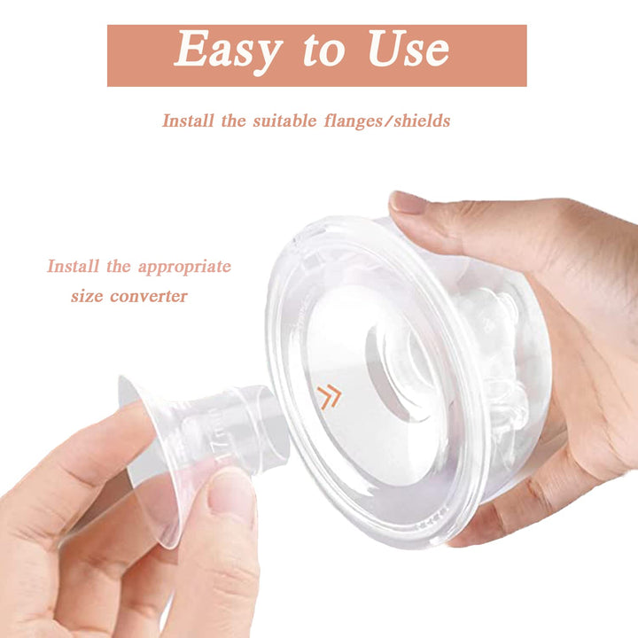 Flange 21mm Replacement,Suitable for S9/S10/S12,Wearable Breast Pump Shield/Flange Insert,Milk Collector 24mm Universal