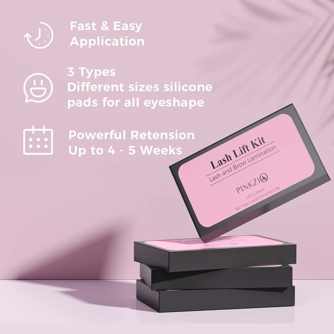 Pinkzio 15 in 1 Premium Eyelash Perm Kit Full Lift Kit for Professional Eyelash Lash Extensions and Lash Curling Suitable for Salon